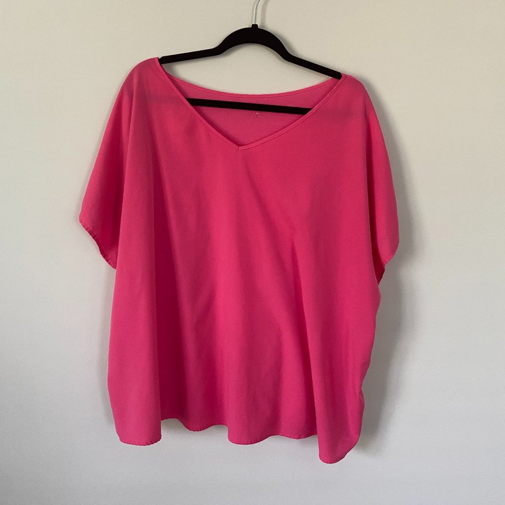 Women's Pink Dress Shirt 3X
